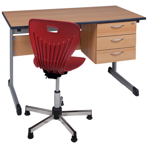 Docententafel voor het klaslokaal